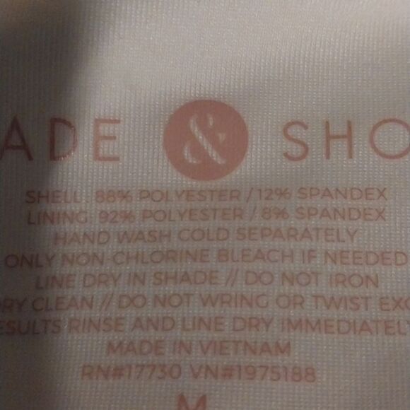 Shade & Shore Women White Simmering Bikini Bottoms NWT. Size M 8-10 - Picture 4 of 11